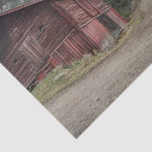 Swedish Red Barn Tissue Paper Tissuepapier (Detail)