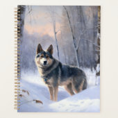 Swedish Vallhund Qu'il neige Noël (Devant)