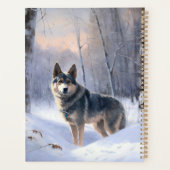 Swedish Vallhund Qu'il neige Noël (Dos)