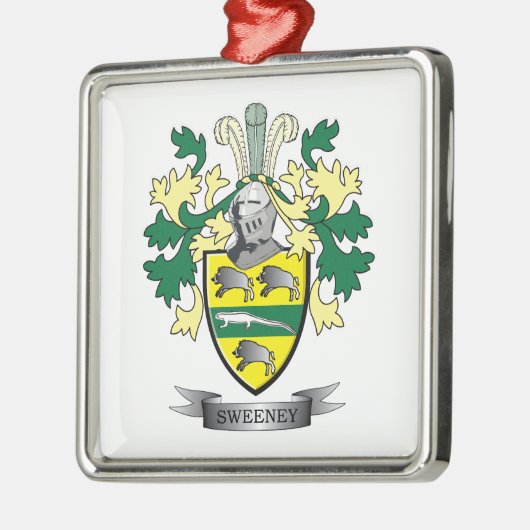 Sweeney Coat of Arms Metalen Ornament (Links)
