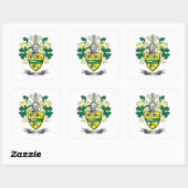Sweeney Coat of Arms Vierkante Sticker (Vel)