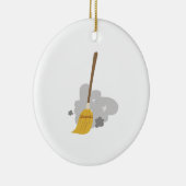 Sweep Broom Keramisch Ornament (Rechts)