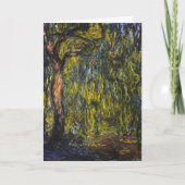 Sweeping Willow by Claude Monet, Classic Artwork Kaart (Voorkant)