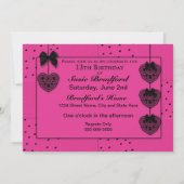 Sweet 13 Invitations de fête d'anniversaire (Dos)