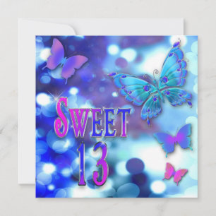 SWEET 13E ANNIVERSAIRE DE FÊTE INVITATION - BUTTER