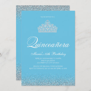 Sweet 15, Light Blue Quinceanera Kaart