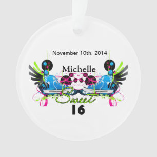Sweet 16 80's Neon Baskets Date