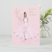 Sweet 16 Anniversaire Danse Invitation Fille (Debout devant)