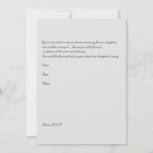 Sweet 16 Anniversaire Danse Invitation Fille (Dos)