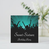 Sweet 16 Anniversaire Fête Invitation (Debout devant)
