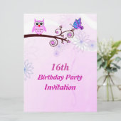 Sweet 16 Anniversaire Invitation (Debout devant)