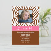 Sweet 16 Anniversaire Invitation (Debout devant)