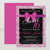 Sweet 16 anniversaire invitation (Devant / Derrière)