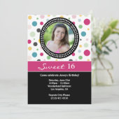 Sweet 16 Anniversaire Invitation (Debout devant)