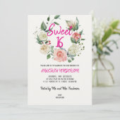 Sweet 16 Anniversaire Invitation (Debout devant)