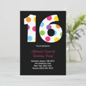Sweet 16 Anniversaire Invitation (Debout devant)