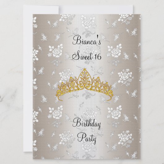 Sweet 16 Anniversaire invitation 2 (Devant)