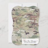 Sweet 16 Anniversaire Invitation Armée OCP Camo Un (Dos)