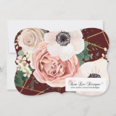 Sweet 16 Anniversaire Invitation Géométrique Jardi (Dos)