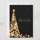 Sweet 16 Anniversaire Invitation Or Noël (Dos)