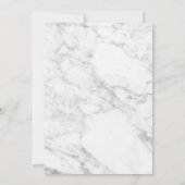 Sweet 16 Anniversaire Marble Rose Gold Invitation (Dos)