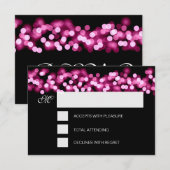 Sweet 16 Anniversaire RSVP Hollywood Glam rose (Devant / Derrière)