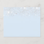 Sweet 16 babyblauwe zilverglitter, behalve de datu (Achterkant)