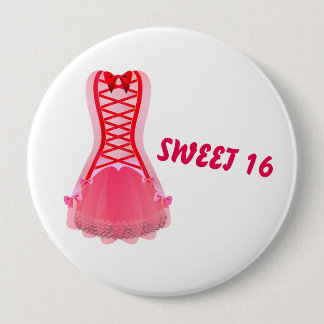 Sweet 16 Badge Ronde Button 4,0 Cm