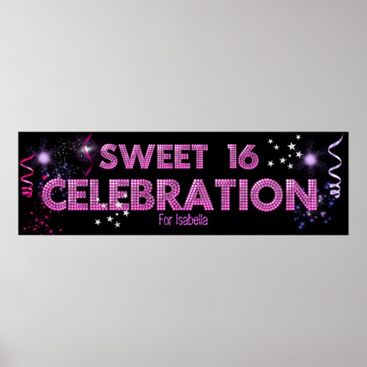 Sweet 16 Banner Poster (Voorkant)