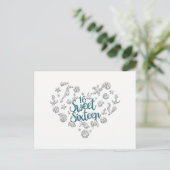SWEET 16 Beach Party Invitation Enregistrer la dat (Debout devant)
