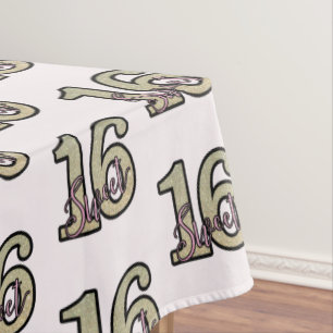 Sweet 16 Birthday Party Celebration Tafelkleed