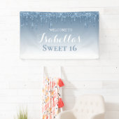 Sweet 16 | Blauw uiteinde Spandoek (Insitu)