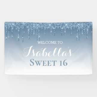 Sweet 16 | Blauw uiteinde Spandoek