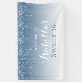 Sweet 16 | Blauw uiteinde Spandoek (Verticaal)