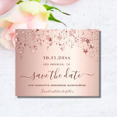 Sweet 16 blush roos gold Save the Date kaart