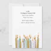 Sweet 16 bougies Anniversaire Invitation (Dos)