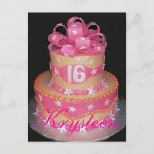 Sweet 16 Cake Afbeelding Kaart