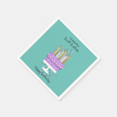 Sweet 16 Cake en Candles Birthday Napkin Servet (Hoek)