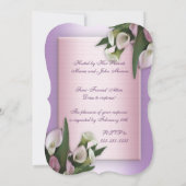 Sweet 16 calla lily invitation d'anniversaire élég (Dos)