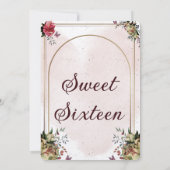 Sweet 16 Cheval invitation design (Dos)