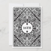 Sweet 16 Clubs Jouer Carte Vegas Anniversaire Ace (Dos)