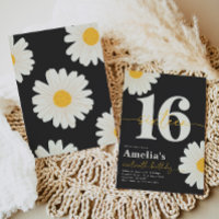 Sweet 16 Daisy Verjaardag Uitnodiging