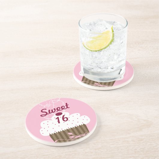 Sweet 16 Dessous de verre Cupcake (Côté)