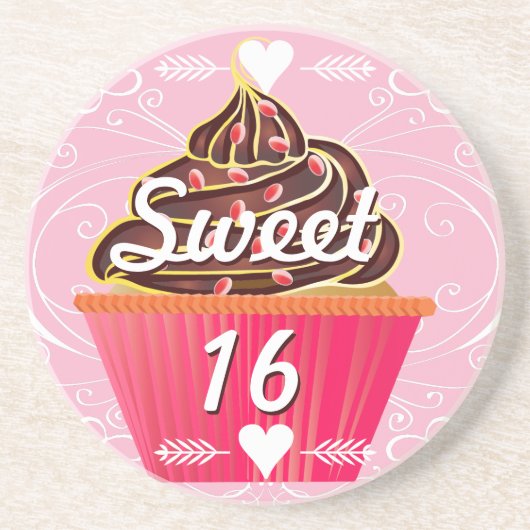 Sweet 16 Dessous de verre Cupcake (Devant)