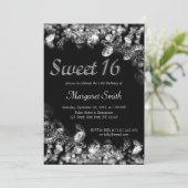 Sweet 16 Diamonds Uitnodiging (Staand voorkant)