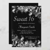 Sweet 16 Diamonds Uitnodiging (Voorkant / Achterkant)