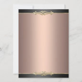 Sweet 16 Elégant Pearl rose Invitation d'anniversa (Dos)