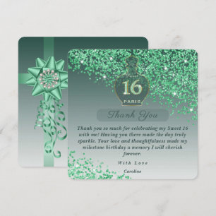 Sweet 16 Emerald Geurstudio Bedankt