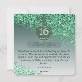 Sweet 16 Emerald Geurstudio Bedankt (Voorkant)