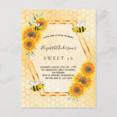 Sweet 16 fêtes jaune tournesol invitation été (Devant)